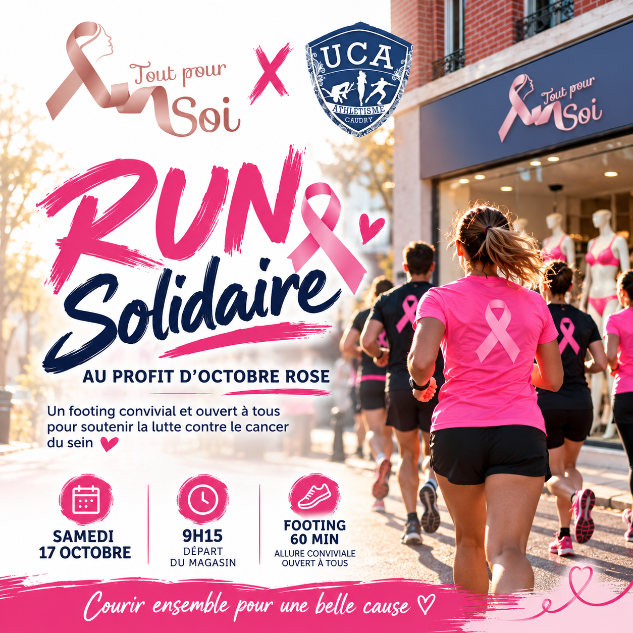Run Solidaire Octobre Rose UCA Caudry et Tout pour Soi